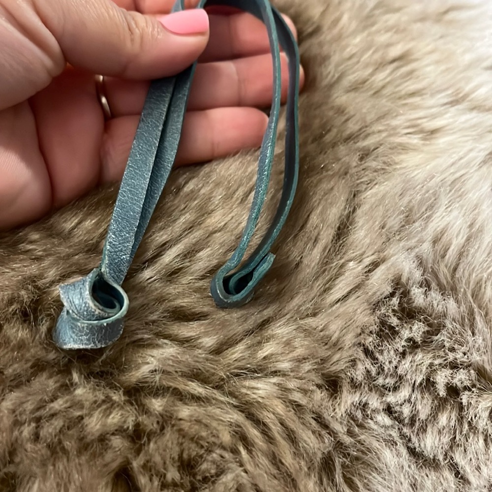 Brighton leather bag charm holder